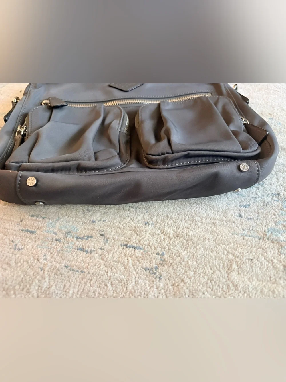 NWOT  MZ Wallace Paige Charcoal / Dark Mink brown-grey neutral.